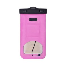 Devia Neon Vasaras Universāls Vakuuma Ūdens izturīgs Maks ar 3,5mm mini Jack - Rozā - universāls maks kabatiņa (pouch cover, maciņš kabata, universal waterproof case)