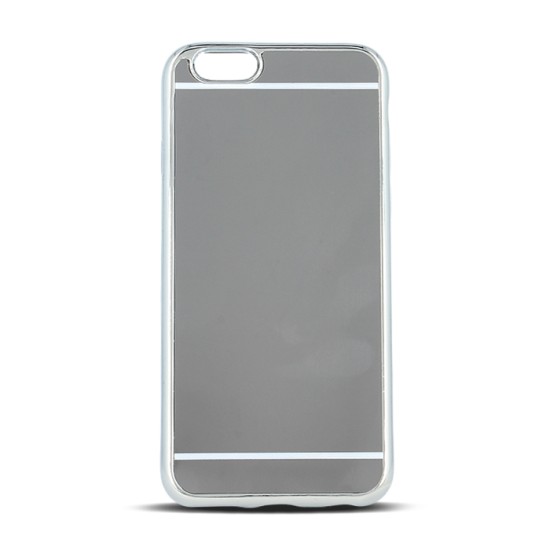 Beeyo Mirror TPU Back Case priekš Samsung Galaxy A3 (2017) A320 - Sudrabains - plāns silikona aizmugures apvalks (bampers, vāciņš, ultra slim TPU silicone case cover, bumper)