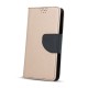 GreenGo Universal Smart Fancy priekš telefoniem ar ekrānu izmēru 5.5 - 5.7 inch (80 x 160 mm) - Zelts/Melns - universāls sāniski atverams maciņš ar stendu (ādas maks, grāmatiņa, leather book wallet case cover stand)