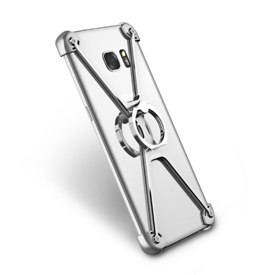 Oatsbasf O-Ring Series Aviation Aluminum Alloy Case priekš Samsung Galaxy S7 Edge G935 - Sudrabains - alumīnija apvalks (bampers, vāciņš, slim cover shell, bumper)