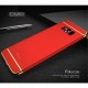 IPAKY 3-In-1 Electroplating PC Hard Back Cover for Samsung Galaxy S8 Plus G955 - Red - plastikas aizmugures apvalks (bampers, vāciņš, PU back cover, bumper shell)