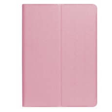 Sand-like Texture Folio Stand Leather Case for Samsung Galaxy Tab S3 9.7-inch T820 / T825 - Rose Gold - sāniski atverams maciņš ar stendu (ādas maks, grāmatiņa, leather book wallet case cover stand)