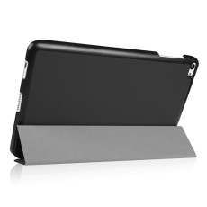 Tri-fold Stand PU Smart Auto Wake/Sleep Leather Case priekš Huawei MediaPad T2 10 Pro (FDR-A01L / A04L / A01w / A03L) - Black - sāniski atverams maciņš ar stendu