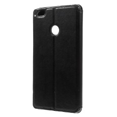 RoarKorea Noble View priekš Xiaomi Mi Max - Melns - sāniski atverams maciņš ar stendu un lodziņu (ādas maks, grāmatiņa, leather book wallet case cover stand)
