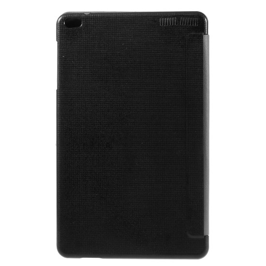 Tri-fold Stand PU Leather Case priekš Huawei MediaPad T1 10 (A21L) 9.6-inch - Black - sāniski atverams maciņš ar stendu