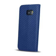 GreenGo Smart Carbon Magnet book case для Samsung Galaxy A7 (2017) A720 - Тёмно Синий - чехол-книжка со стендом / подставкой (кожаный чехол книжка, leather book wallet case cover stand)