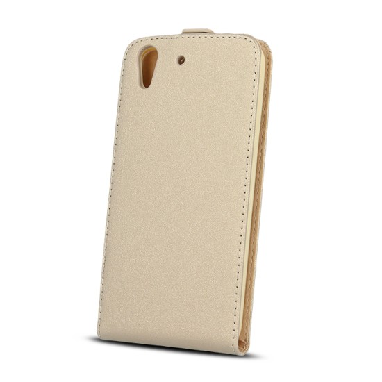 GreenGo Leather Case Plus New priekš Samsung Galaxy A7 (2017) A720 - Zelts - vertikāli atverams maciņš (ādas telefona maks, leather book vertical flip case cover)
