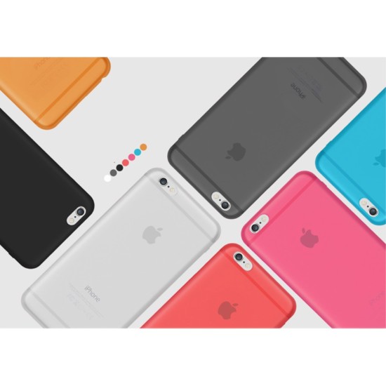 Cafele Ultra Thin 0.4mm Matte Case priekš Apple iPhone 6 Plus / 6S Plus - Tumši Zils - matēts plastikas aizmugures apvalks (bampers, vāciņš, slim silicone cover shell, bumper)