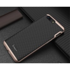 IPAKY 2-Piece PC Frame and TPU Phone Case for OnePlus 5 - Rose Gold - silikona ar plastikas rāmi aizmugures apvalks (bampers, vāciņš, TPU silicone cover, bumper shell)