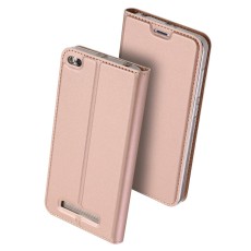 Dux Ducis Skin Pro series priekš Xiaomi Redmi 4A - Rozā Zelts - sāniski atverams maciņš ar magnētu un stendu (ādas maks, grāmatiņa, leather book wallet case cover stand)