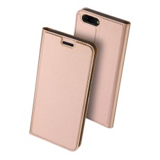 Dux Ducis Skin Pro series priekš OnePlus 5 - Rozā Zelts - sāniski atverams maciņš ar magnētu un stendu (ādas maks, grāmatiņa, leather book wallet case cover stand)