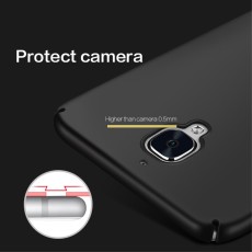 MOFI Shield Slim Plastic Phone Casing for OnePlus 3 / 3T - Black - matēts plastikas aizmugures apvalks (bampers, vāciņš, slim silicone cover shell, bumper)