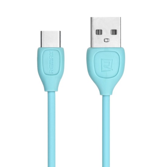 Remax 1M RC-050i Lesu USB to Type-C cable - Gaiši Zils - USB-C lādēšanas un datu kabelis / vads