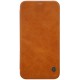 NILLKIN Qin Series Card Holder Leather Case priekš Apple iPhone X / XS - Brūns - sāniski atverams maciņš (ādas maks, grāmatiņa, leather book wallet case cover)