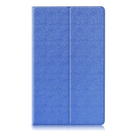 Sand-like Texture Leather Smart Case with Stand for Huawei MediaPad M3 8.4 - Blue - sāniski atverams maciņš ar stendu (ādas maks, grāmatiņa, leather book wallet case cover stand)