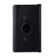 Litchi Grain 360 Rotary Stand Case for Huawei MediaPad M3 8.4 - Black - sāniski atverams maciņš ar stendu (ādas maks, grāmatiņa, leather book wallet case cover stand)