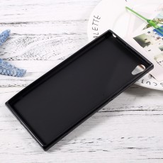 Double-sided Matte TPU Case for Sony Xperia XA1 Ultra G3212 / G3221 - Black - силиконовый чехол-накладка (тонкий бампер крышка-обложка, slim TPU silicone case cover, bumper)