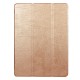 Tri-fold Stand PU Leather Case priekš Huawei MediaPad M3 Lite 10 - Gold - sāniski atverams maciņš ar stendu