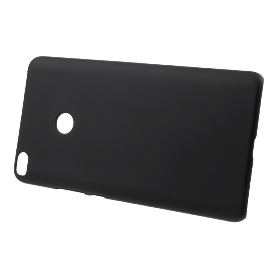 Rubberized Flexible Hard Case Cover for Xiaomi Mi Max 2 - Black - plastikāta aizmugures apvalks (bampers, vāciņš, slim case cover, bumper)