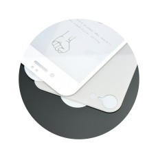 (Front Back) 5D Full Glue (ar noapaļotām malām) Tempered Glass screen protector priekš Apple iPhone 8 - Balts - Ekrāna Aizsargstikls / Bruņota Stikla Aizsargplēve (Full screen size curved)