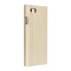 Forcell Bravo Book Case priekš Huawei P9 Lite 2017 / P8 Lite 2017 / Honor 8 Lite - Zelts - sāniski atverams maciņš ar stendu (ādas maks, grāmatiņa, leather book wallet case cover stand)