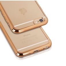 Electro Jelly Case для Huawei Y7 (2017) - Золотой - силиконовая накладка / бампер (крышка чехол, ultra slim TPU silicone case cover, bumper)