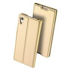 Dux Ducis Skin Pro series для Sony Xperia XA2 H4113 - Золотистый - чехол-книжка с магнитом и стендом / подставкой (кожаный чехол-книжка, leather book wallet case cover stand)