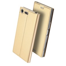 Dux Ducis Skin Pro series priekš Sony Xperia XZ2 Compact H8324 - Zelts - sāniski atverams maciņš ar magnētu un stendu (ādas maks, grāmatiņa, leather book wallet case cover stand)