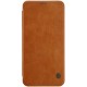 NILLKIN Qin Series Card Slot Flip Leather Mobile Shell priekš OnePlus 5T - Brūns - sāniski atverams maciņš (ādas maks, grāmatiņa, leather book wallet case cover)