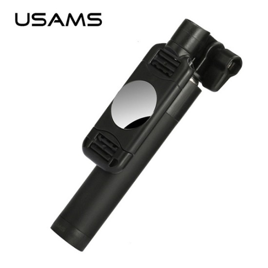 Usams US-ZB014 Lightning cable Selfie Stick statīvs - Melns - Selfie monopod Teleskopisks stiprinājuma statīvs