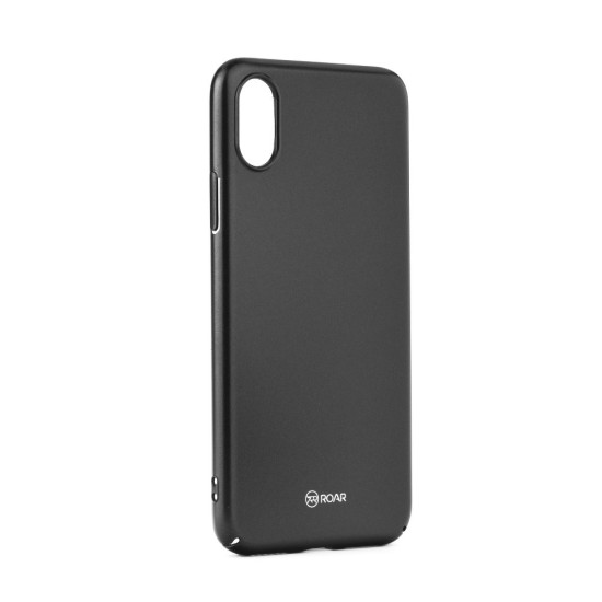 RoarKorea Darker series Matte Hard Protective Back Case priekš Samsung Galaxy J6 (2018) J600 - Melns - matēts plastikas aizmugures apvalks (bampers, vāciņš, PU back cover, bumper shell)