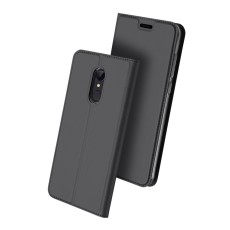Dux Ducis Skin Pro series priekš Xiaomi Redmi 5 - Tumši Pelēks - sāniski atverams maciņš ar magnētu un stendu (ādas maks, grāmatiņa, leather book wallet case cover stand)