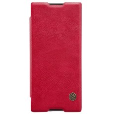 NILLKIN Qin Series Card Holder Leather Case для  Sony Xperia XA1 Plus G3412 - Красный - чехол-книжка (кожаный чехол книжка, leather book wallet case cover)