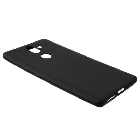 Double Sided Matte TPU Gel Case priekš Nokia 8 Sirocco - Melns - silikona aizmugures apvalks (bampers, vāciņš, slim TPU silicone case cover, bumper)