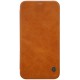 NILLKIN Qin Series Card Holder Leather Flip Case priekš Apple iPhone XR - Brūns - sāniski atverams maciņš (ādas maks, grāmatiņa, leather book wallet case cover)