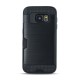 GreenGo Defender Card Case priekš Samsung Galaxy A6 (2018) A600 - Melns - triecienizturīgs silikona aizmugures apvalks (bampers, vāciņš, slim TPU silicone case shell cover, bumper)