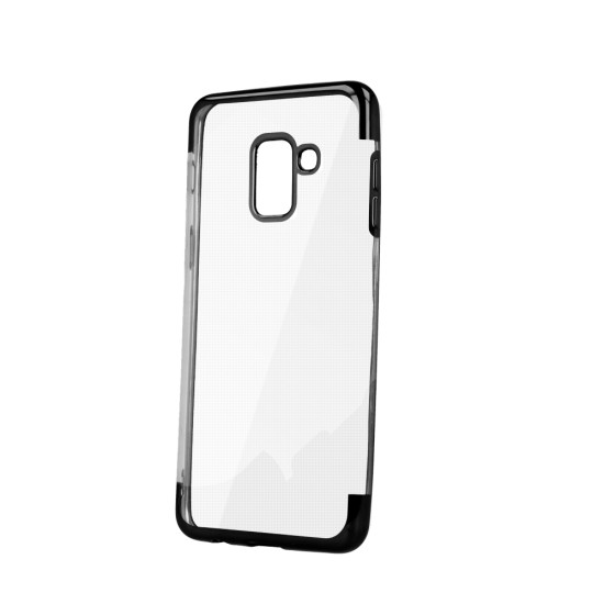 Plating Soft TPU Back Case priekš Huawei P20 Lite - Melns - silikona aizmugures apvalks (bampers, vāciņš, slim TPU silicone case shell cover, bumper)