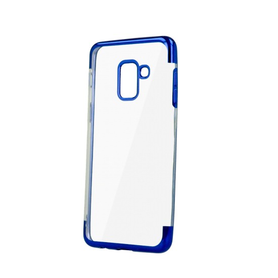 Plating Soft TPU Back Case priekš Apple iPhone XS Max - Zils - silikona aizmugures apvalks (bampers, vāciņš, slim TPU silicone case shell cover, bumper)