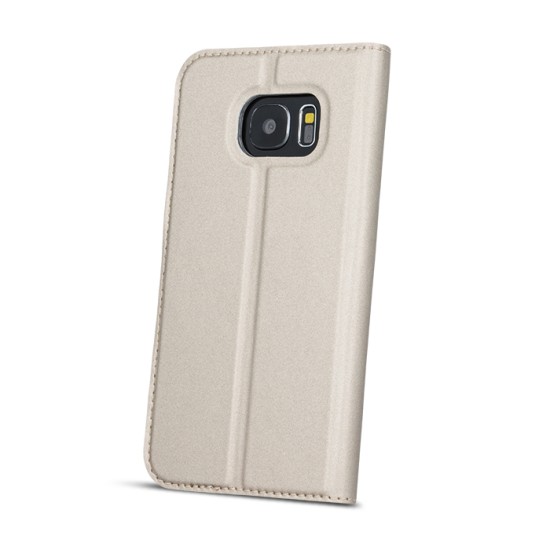Smart Look Case priekš LG K11 X410 - Zelts - sāniski atverams maciņš ar stendu un lodziņu (ādas maks, grāmatiņa, leather book wallet case cover stand)