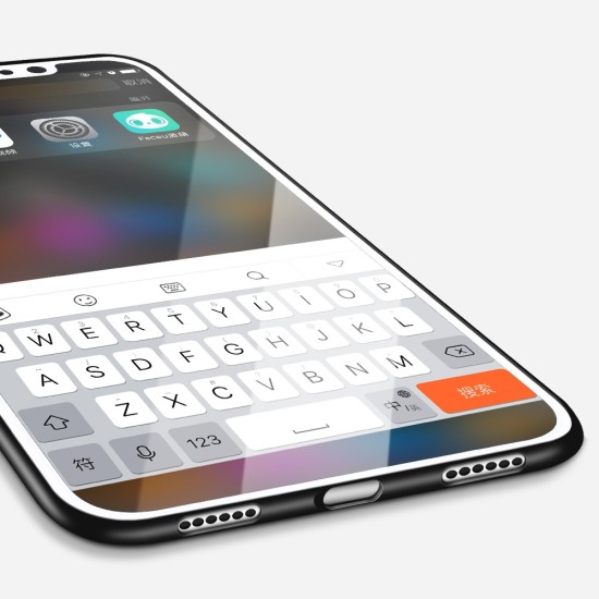 X-Level Guardian Series Frosted TPU Case priekš Apple iPhone XS Max - Melns - matēts silikona apvalks (bampers, vāciņš, slim silicone cover shell, bumper)