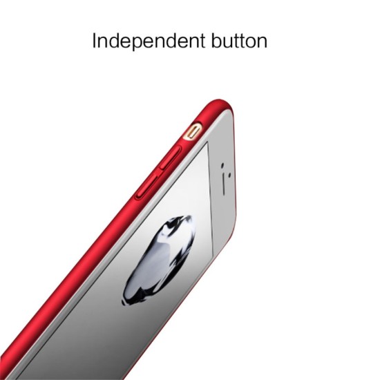NXE Matte TPU Mobile Phone Protective Back Case priekš Apple iPhone 7 / 8 / SE2 (2020) / SE3 (2022) - Sarkans - matēts silikona aizmugures apvalks / bampers-vāciņš