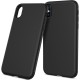 Twill Texture Silicone Mobile Phone Cover Shell priekš Apple iPhone XS Max - Melns - triecienizturīgs silikona aizmugures apvalks (bampers, vāciņš, slim TPU silicone case shell cover, bumper)