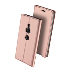 Dux Ducis Skin Pro series priekš Sony Xperia XZ3 H9436 - Rozā Zelts - sāniski atverams maciņš ar magnētu un stendu (ādas maks, grāmatiņa, leather book wallet case cover stand)