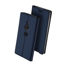 Dux Ducis Skin Pro series priekš Sony Xperia XZ3 H9436 - Tumši Zils - sāniski atverams maciņš ar magnētu un stendu (ādas maks, grāmatiņa, leather book wallet case cover stand)