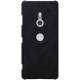 NILLKIN Qin Series Card Holder Leather Case priekš Sony Xperia XZ3 H9436 - Melns - sāniski atverams maciņš (ādas maks, grāmatiņa, leather book wallet case cover)