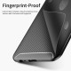 IPAKY Carbon Fiber Texture Soft TPU Heat Dissipation Back Airbag Case priekš Samsung Galaxy A6 (2018) A600 - Melns - Triecienizturīgs silikona aizmugures apvalks (bampers, vāciņš, slim TPU silicone case shell cover, bumper)