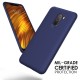 Twill Texture Silicone Mobile Phone Cover Shell priekš Xiaomi Pocophone F1 - Tumši zils - triecienizturīgs silikona aizmugures apvalks (bampers, vāciņš, slim TPU silicone case shell cover, bumper)
