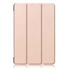 Tri-fold Stand PU Smart Auto Wake/Sleep Leather Case для Huawei MediaPad M5 Lite 10.1 - Золотой - чехол-книжка со стендом / подставкой