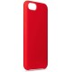 Puro Icon Microfiber Back Cover IPC747CICONRED для Apple iPhone 8 / 7 / 6S / 6 / SE2 (2020) / SE3 (2022) - Красный - силиконовый чехол-накладка (тонкий бампер крышка-обложка)