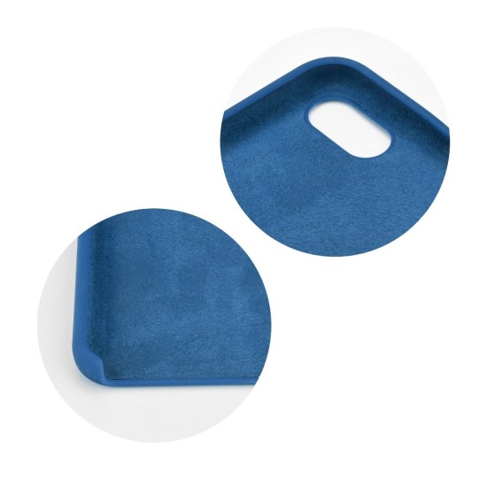 Forcell Silicone Case (Microfiber Soft Touch) для Apple iPhone XS Max - Темно Синий - матовая силиконовая накладка / бампер (крышка чехол, slim TPU silicone cover shell, bumper)
